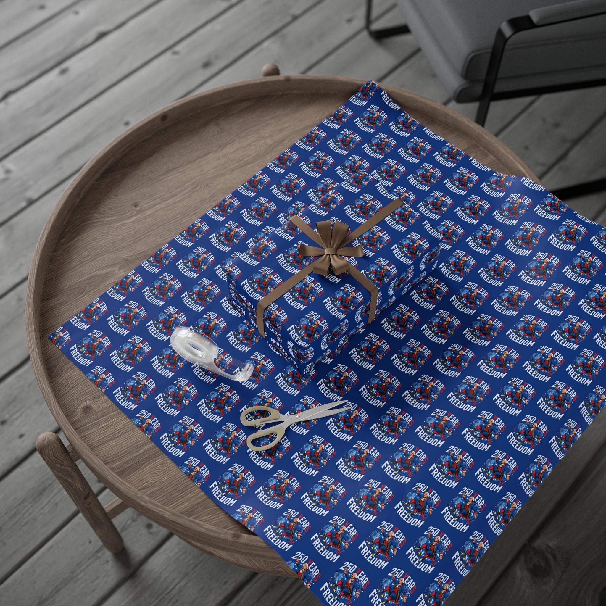 America 250th Anniversary Freedom Custom Wrapping Paper Roll
