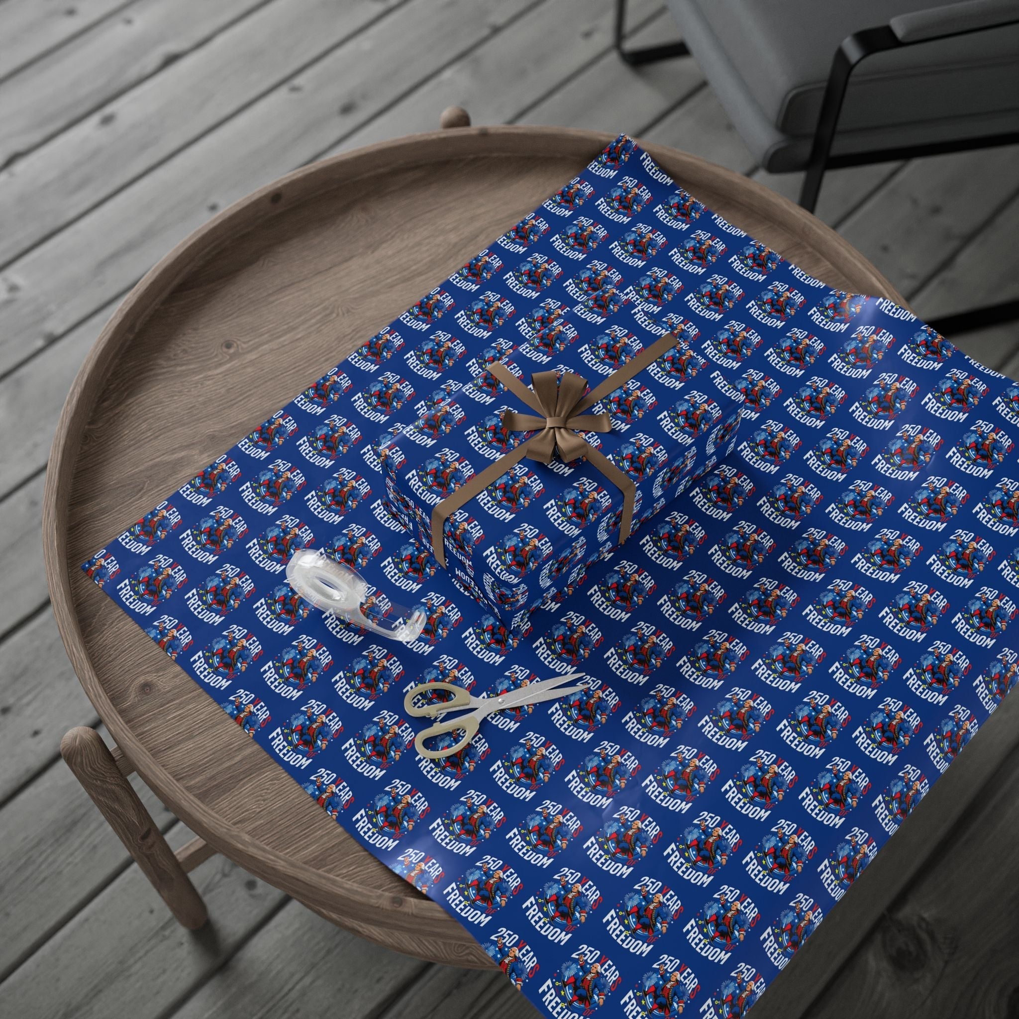 America 250th Anniversary Freedom Custom Wrapping Paper Roll