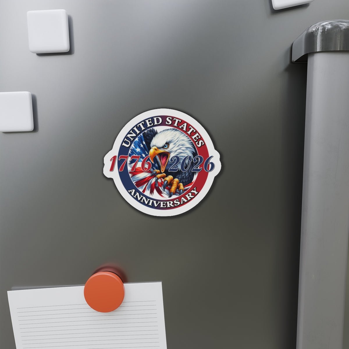 America 250th Anniversary Patriotic Diecut Magnet – 1776–2026 Edition