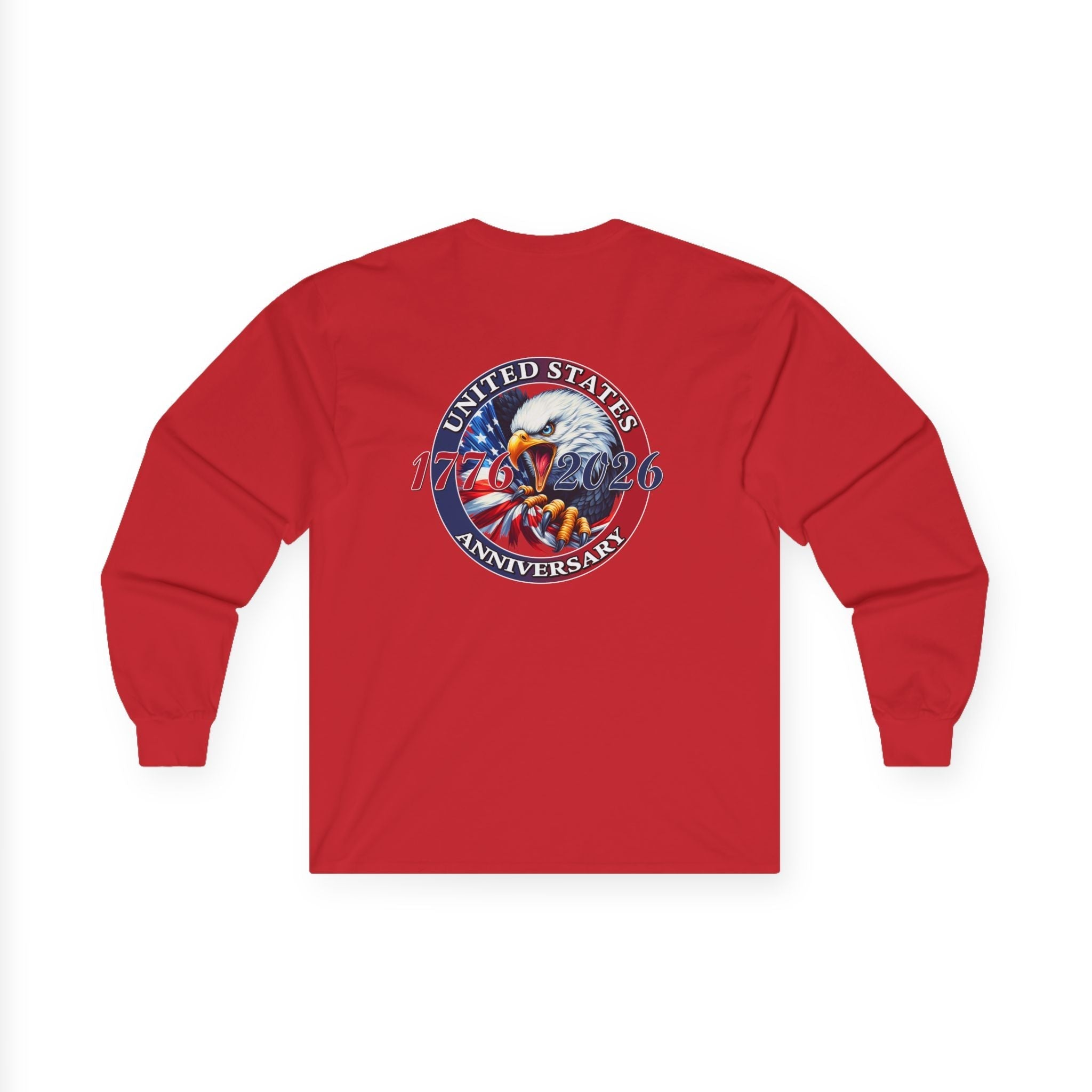 America 250th Anniversary Patriotic Long Sleeve T-Shirt – 1776–2026 Edition