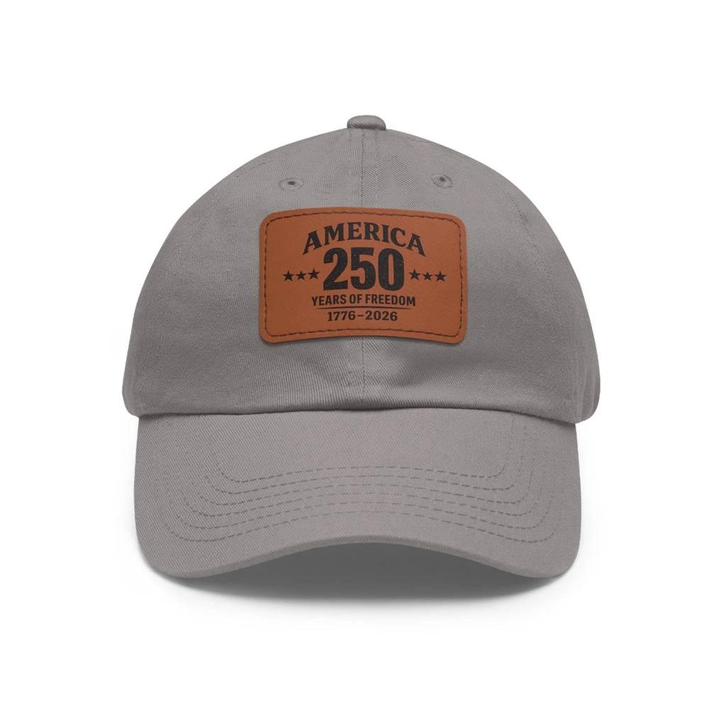 America's 250th Leather Patch Hat — 1776–2026 Patriotic Edition