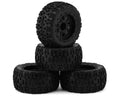 Team Associated Reflex 14MT Monster Truck Pre-Mounted Tires Black Set of 4