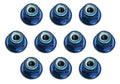 Team Associated Factory Team Blue 3mm Aluminum Locknut 10-Pack