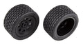 Team Associated SR10 Rear Wheels with Street Stock Tires Mounted