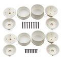 Team Associated RC10T Wide Rear and Narrow Front Wheels - White 3-Piece
