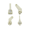 Team Associated Inline Steering Blocks and Rear Hub Carriers 0 Degree - White