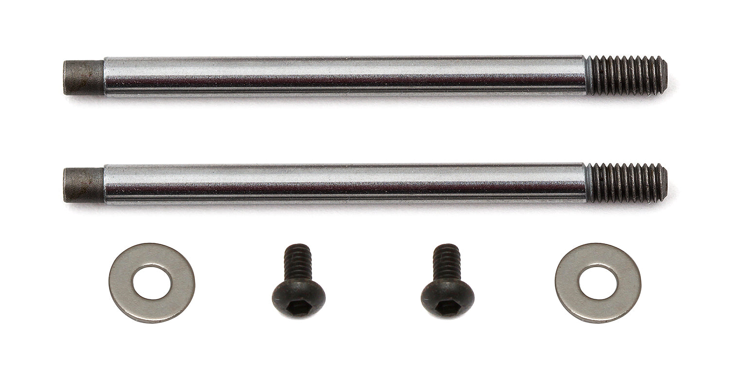 Team Associated Factory Team 3x23mm Shock Shafts V2 Chrome