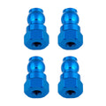 Team Associated 12mm Blue Aluminum Shock Bushings - Factory Team Upgrade