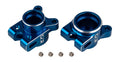 Team Associated RC10B7 Factory Team Rear Hub Set - Blue Aluminum