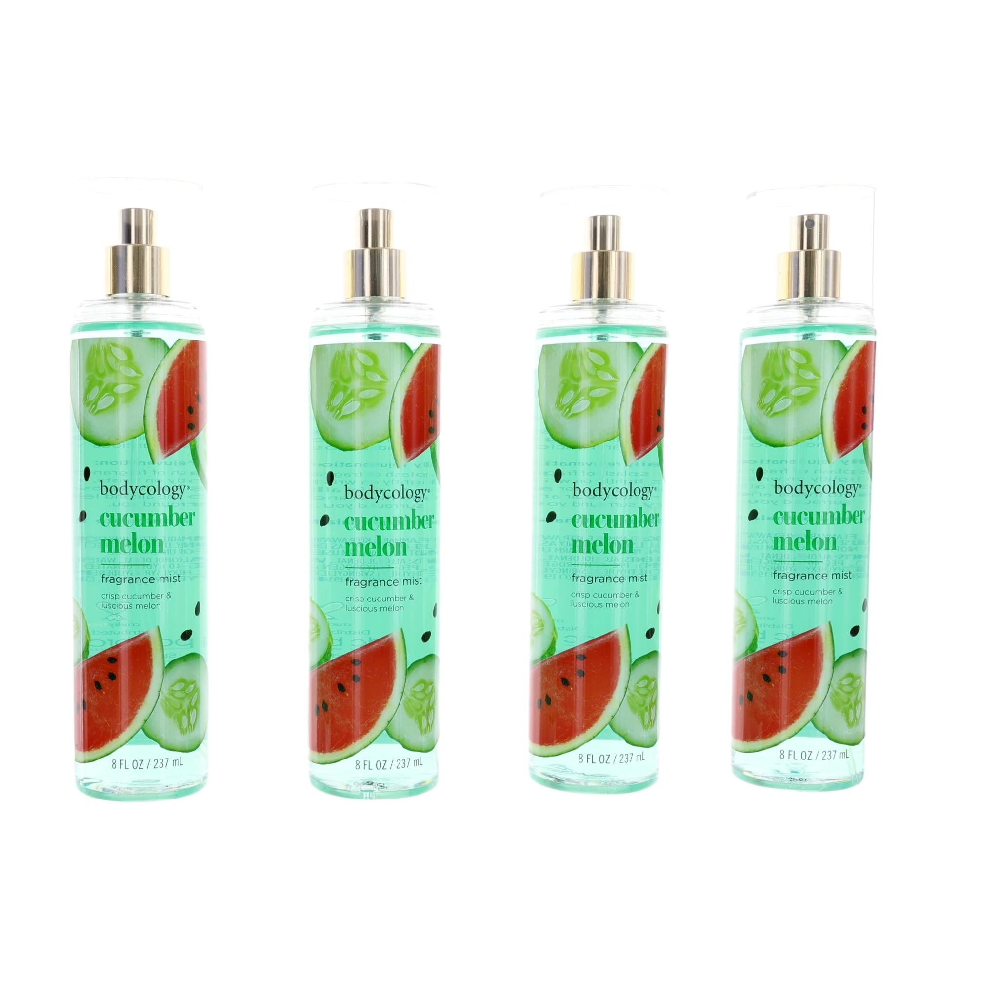 Cucumber Melon, 4 Pack 8 oz Fragrance Mist for Women
