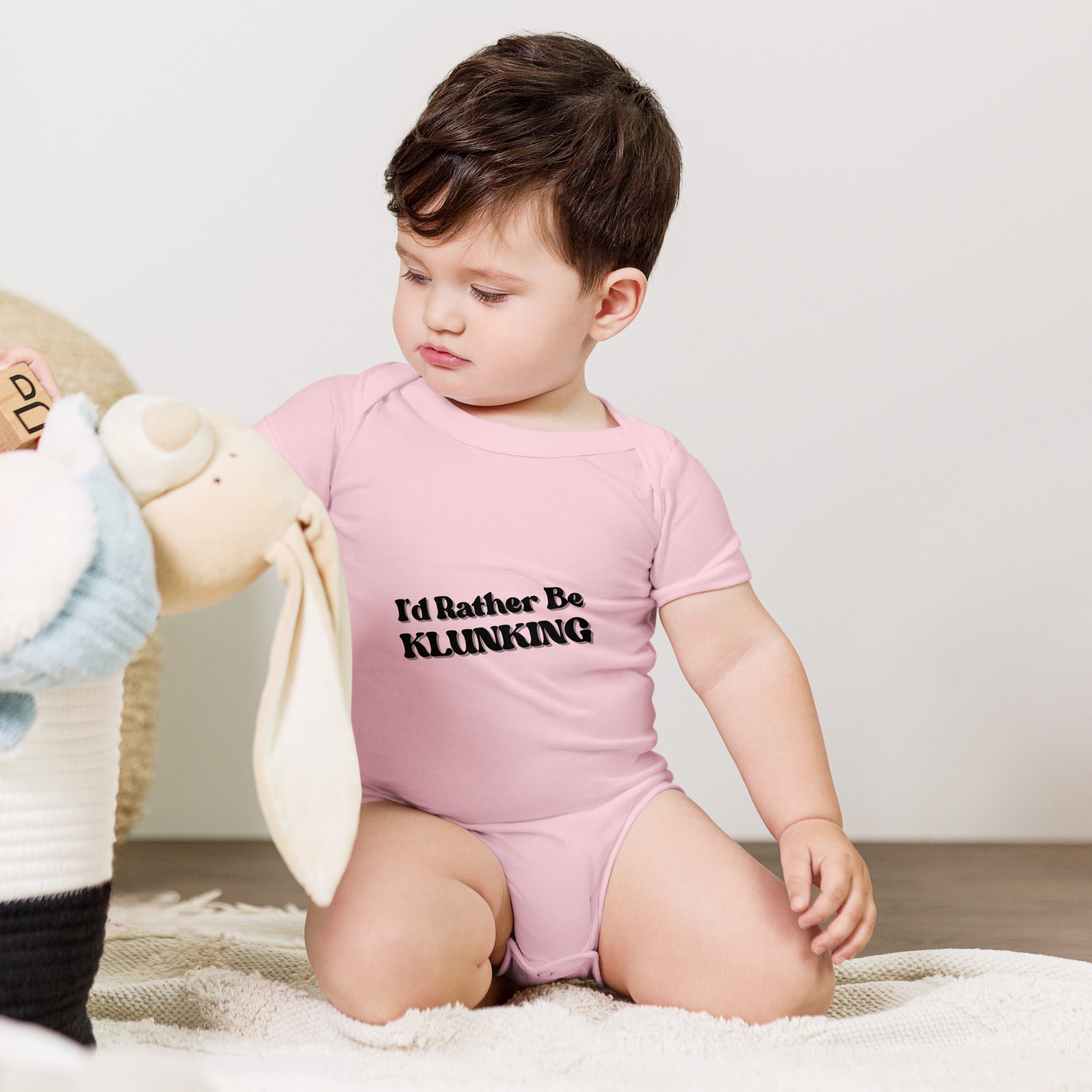 I’d Rather Be Klunking - Baby short sleeve one piece
