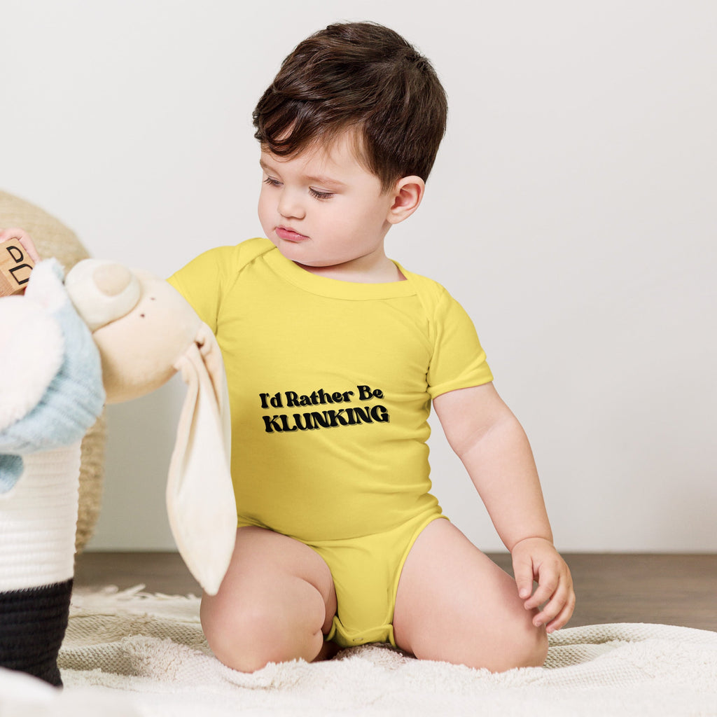 I’d Rather Be Klunking - Baby short sleeve one piece