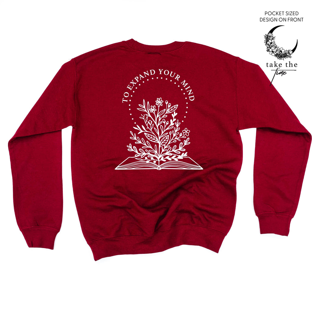Take the Time (Front Pocket) w/ To Expand Your Mind (Back) - Basic Fleece