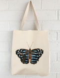 Blue Butterfly Tote, College Student Gift, Mother's Day Gift, Easter Gift