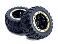 BlackZon Slyder MT Assembled Wheels & Tires (Black/Gold) - OEM Replacement - 540087