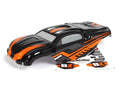 BlackZon Slyder ST Pre-Painted Body Shell - Black/Orange - 540193