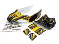 BlackZon Smyter DB Pre-Painted Body Shell - Black/Yellow - 540264
