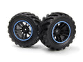 BlackZon Spryte Assembled Wheels & Tires (Black/Blue) - OEM Replacement - 540325