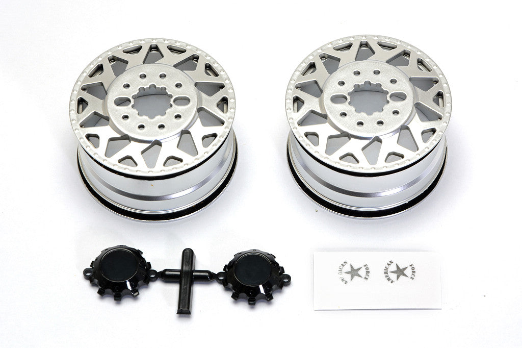 CEN Racing American Force H01 Contra Wheel - Silver with Black Cap - DL-Series Ford F-450 SD 1/10 Scale OEM Part CD602
