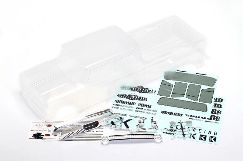 CEN Racing Sicario 1/10 Scale Custom Dually Truck Clear Body Set (Unpainted) - OEM Part CD0920