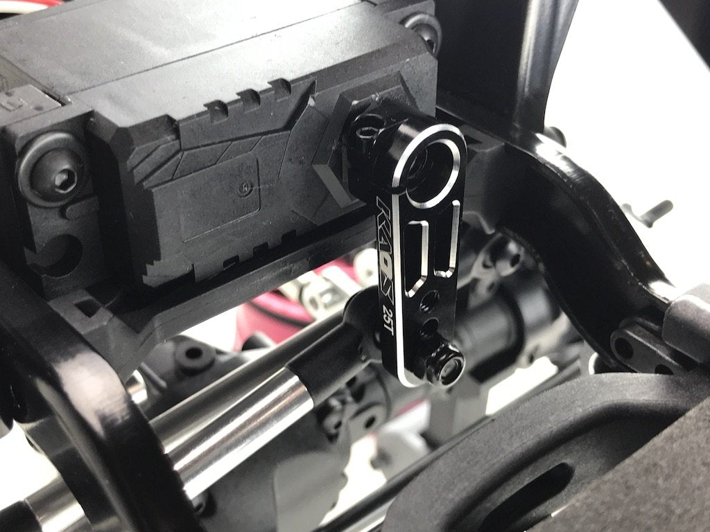CEN Racing KAOS CNC Aluminum 25T Servo Horn Saver - Black Anodized - Ford F-450 DL-Series Upgrade Part CKD401