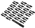CEN Racing Bullet Wheel Lugs - Black Chrome M2.5 Studs with Tool (40pc) - Ford F-450 SD KG1 OEM Part CKD0614