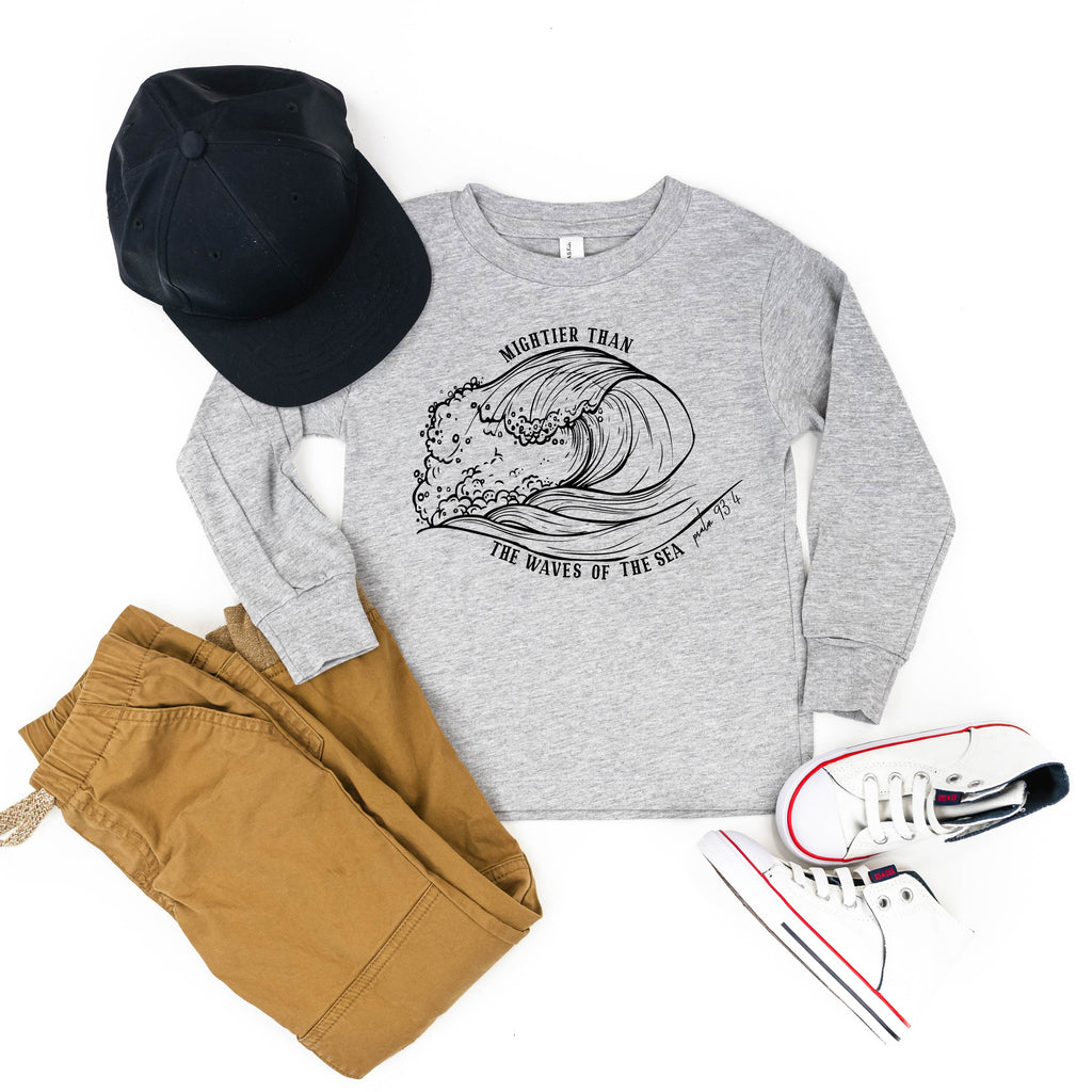 Mightier Than The Waves Of The Sea - Child Long Sleeve Tee
