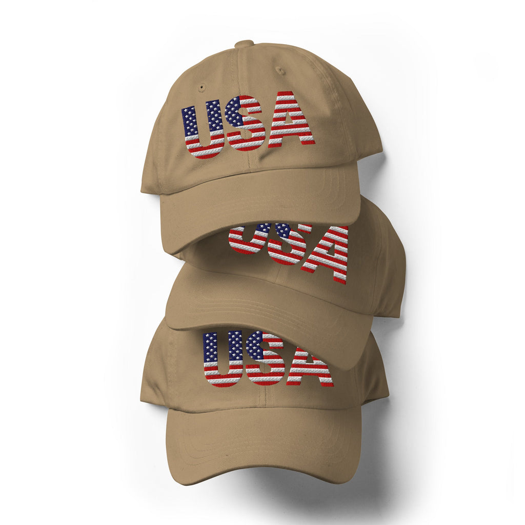 USA Baseball Hat - 1 sided embroidery