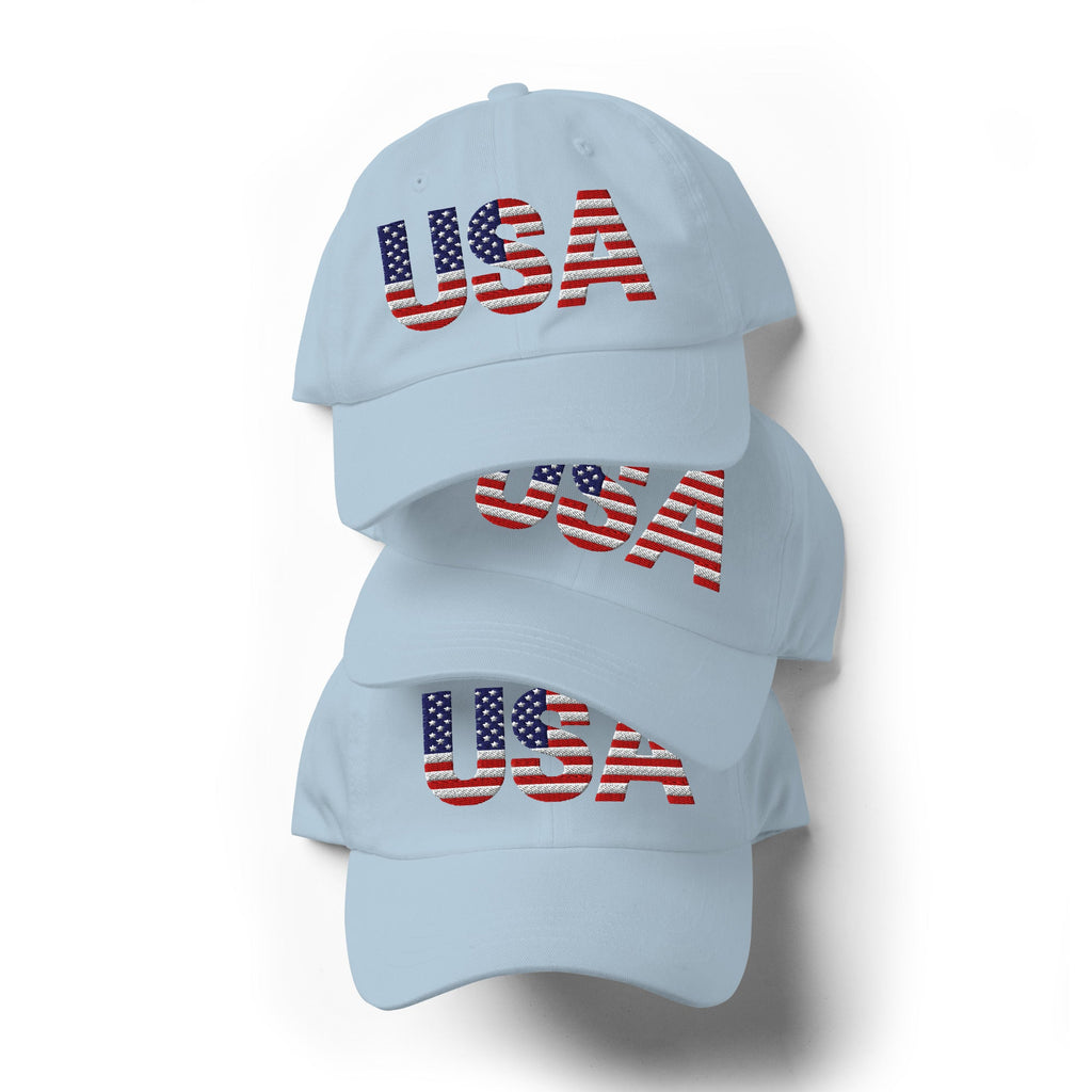USA Baseball Hat - 1 sided embroidery