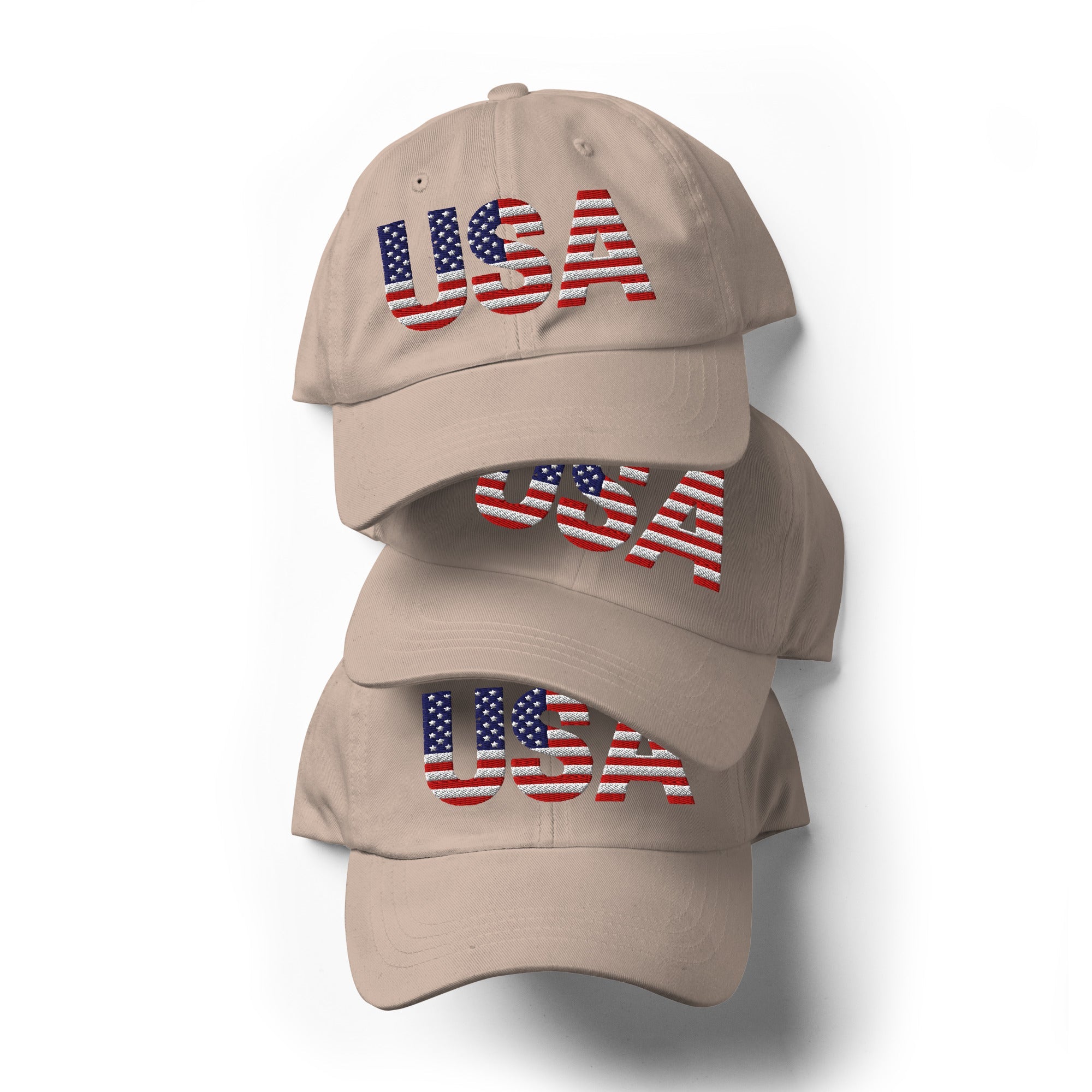 USA Baseball Hat - 1 sided embroidery