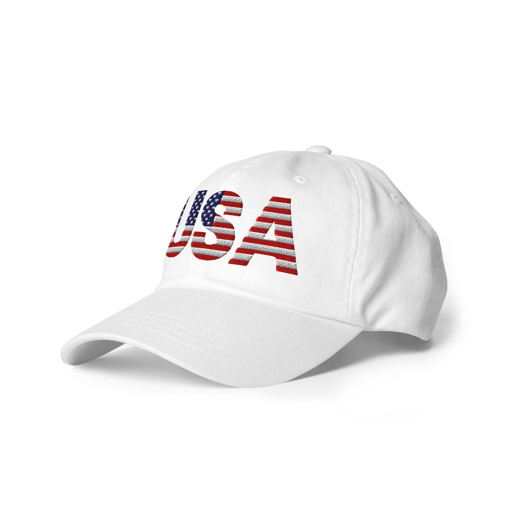 USA Baseball Hat - 1 sided embroidery