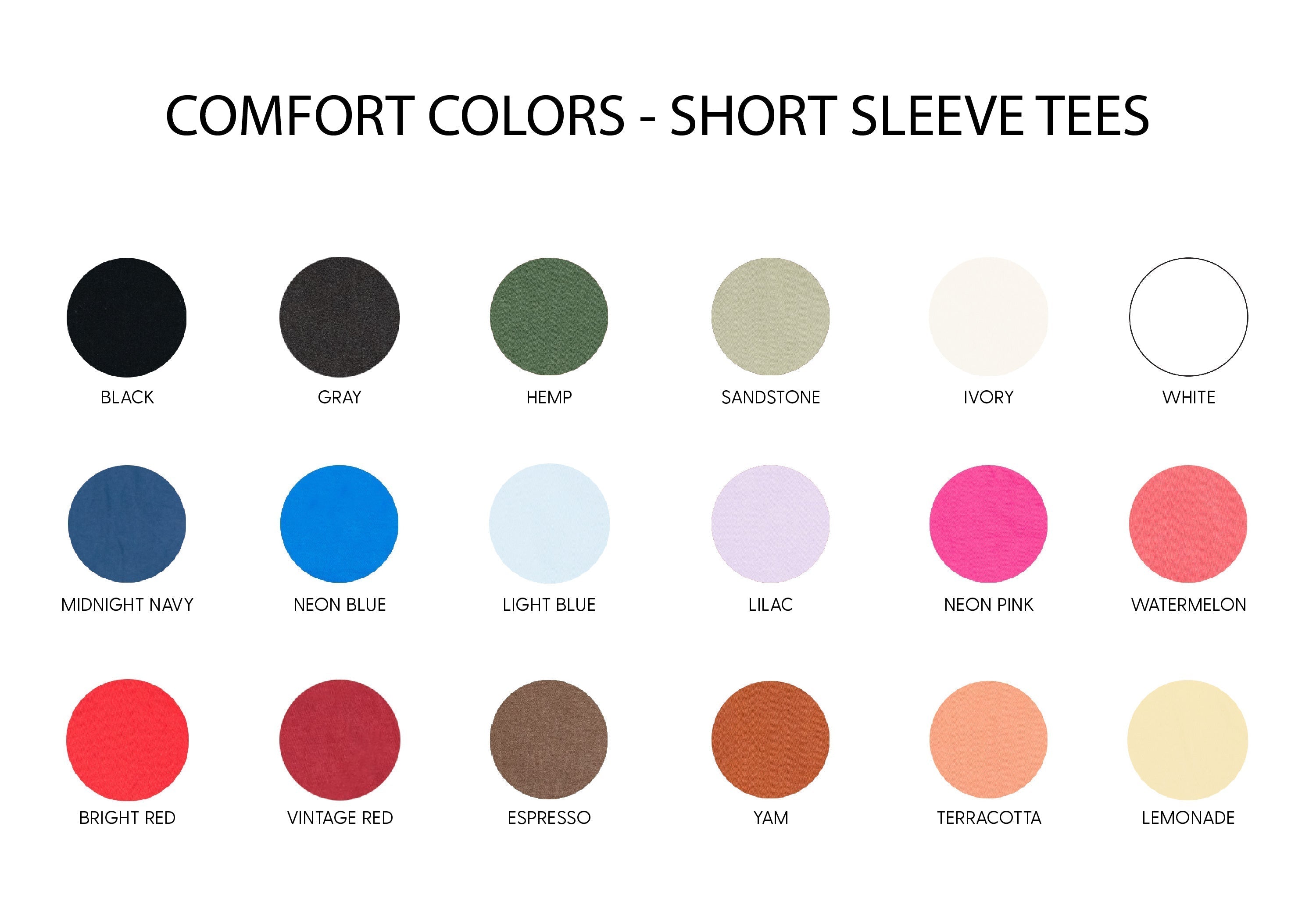 Embroidered Comfort Colors Tee - 4 Birth Flower w/ White Thread (center)