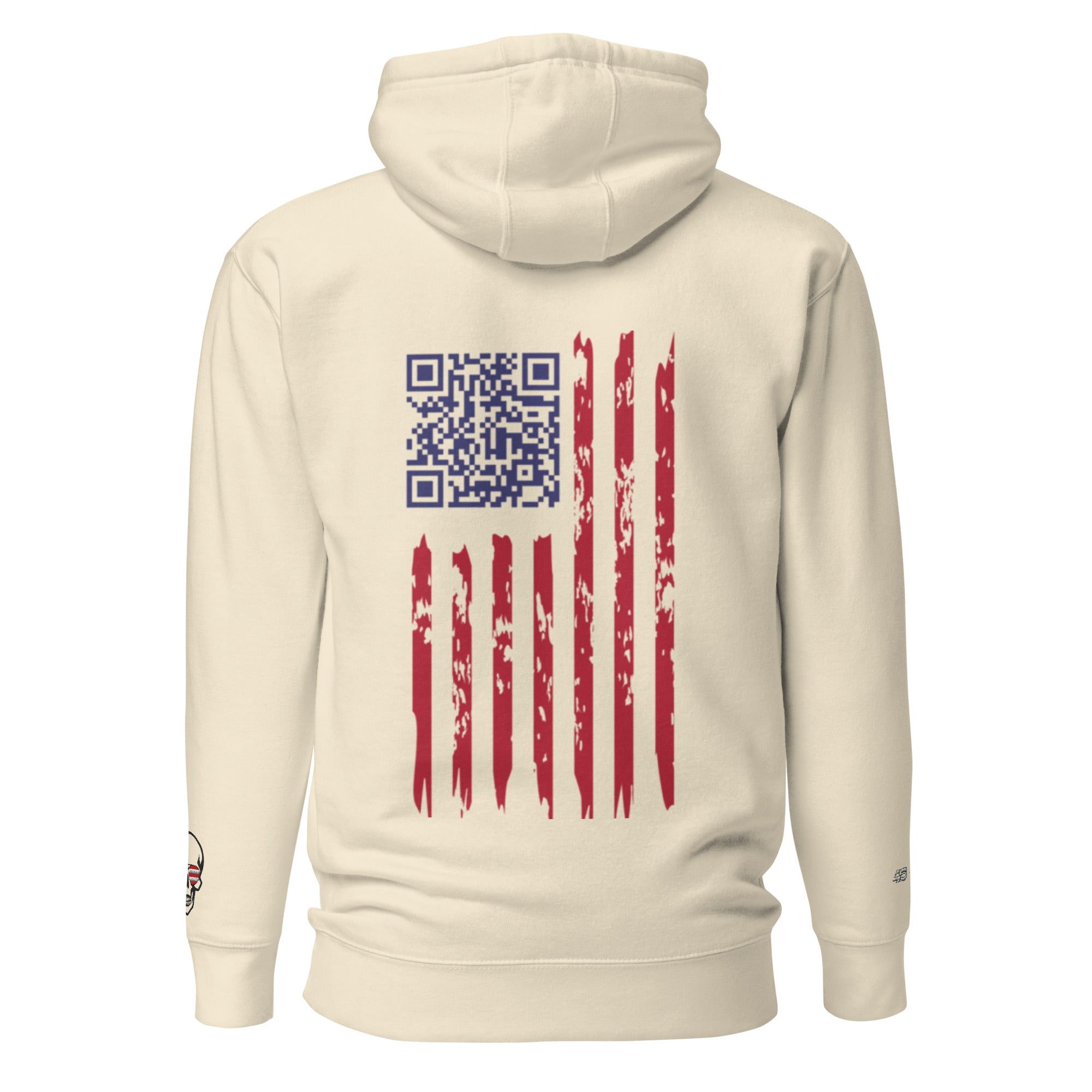 We the People Embroidered + easter-egg QR Code - Trump Dance - Unisex comfy Hoodie