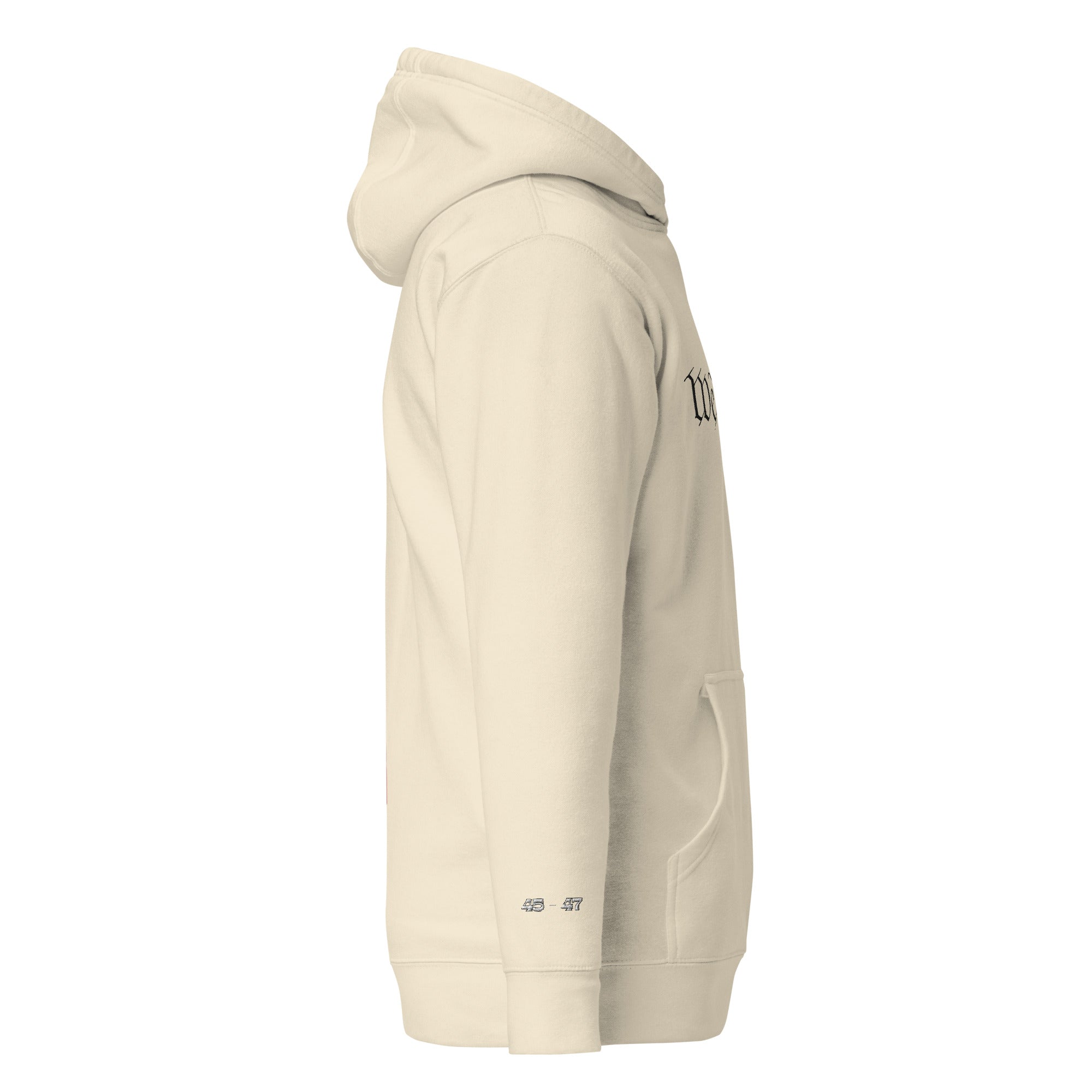 We the People Embroidered + easter-egg QR Code - Trump Dance - Unisex comfy Hoodie