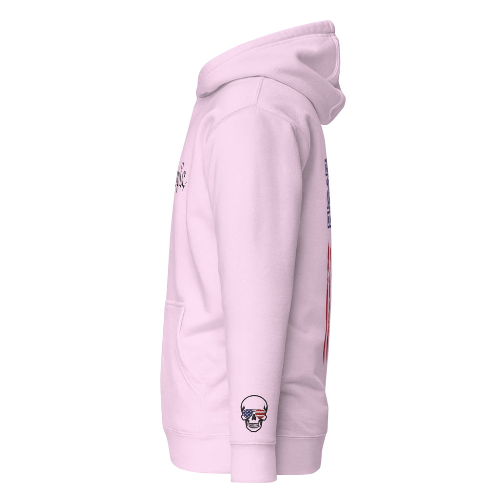 We the People Embroidered + easter-egg QR Code - Trump Dance - Unisex comfy Hoodie