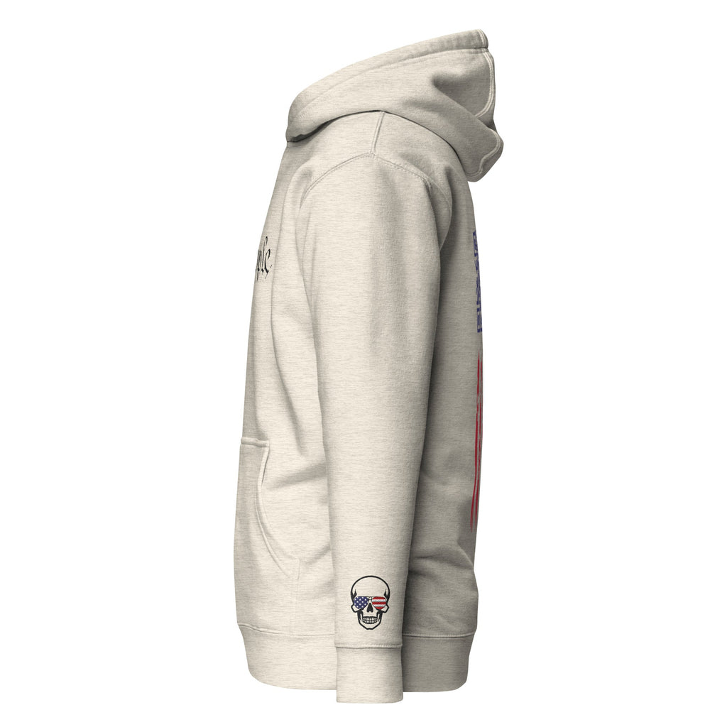 We the People Embroidered + easter-egg QR Code - Trump Dance - Unisex comfy Hoodie