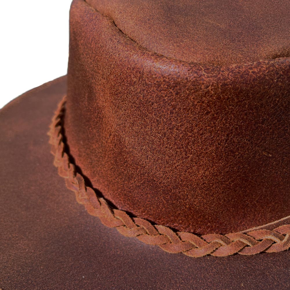 Canyons Leather Rancher Hat - Brown