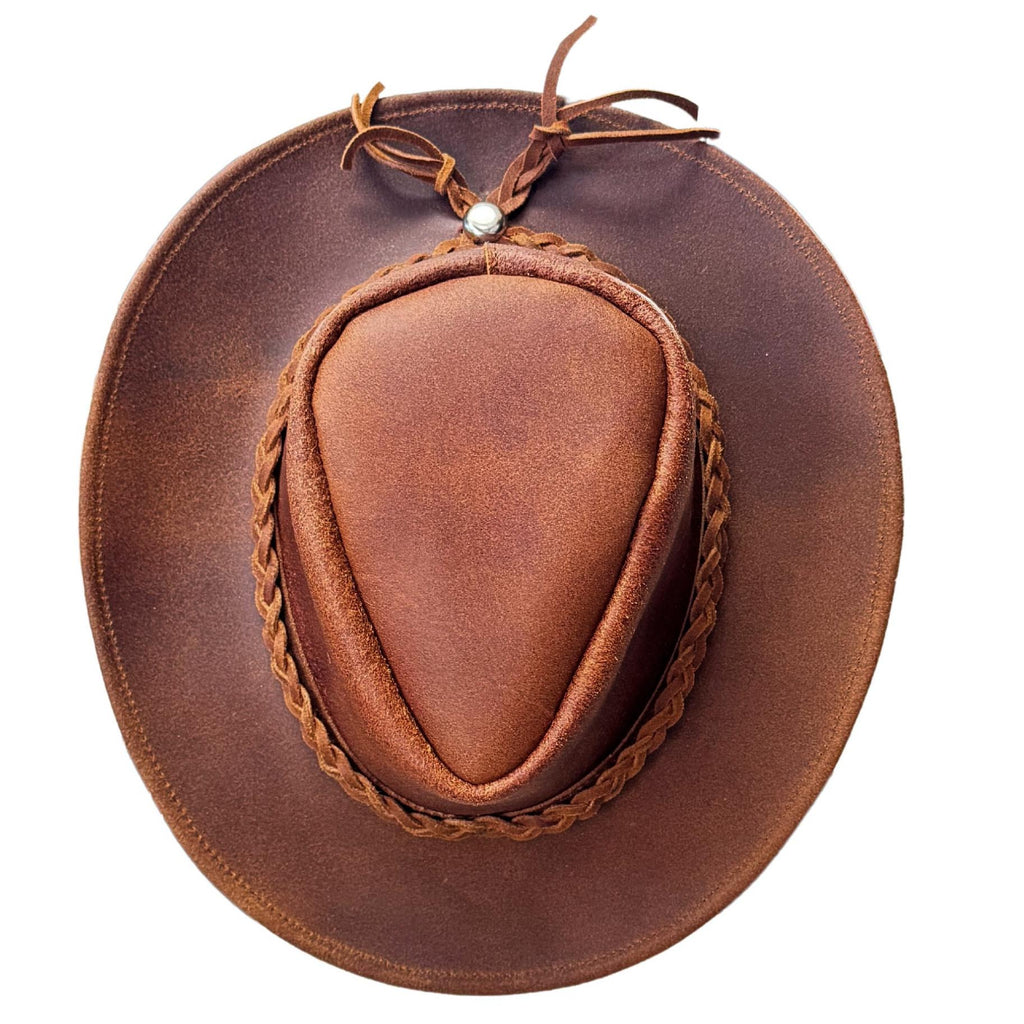 Canyons Leather Rancher Hat - Brown