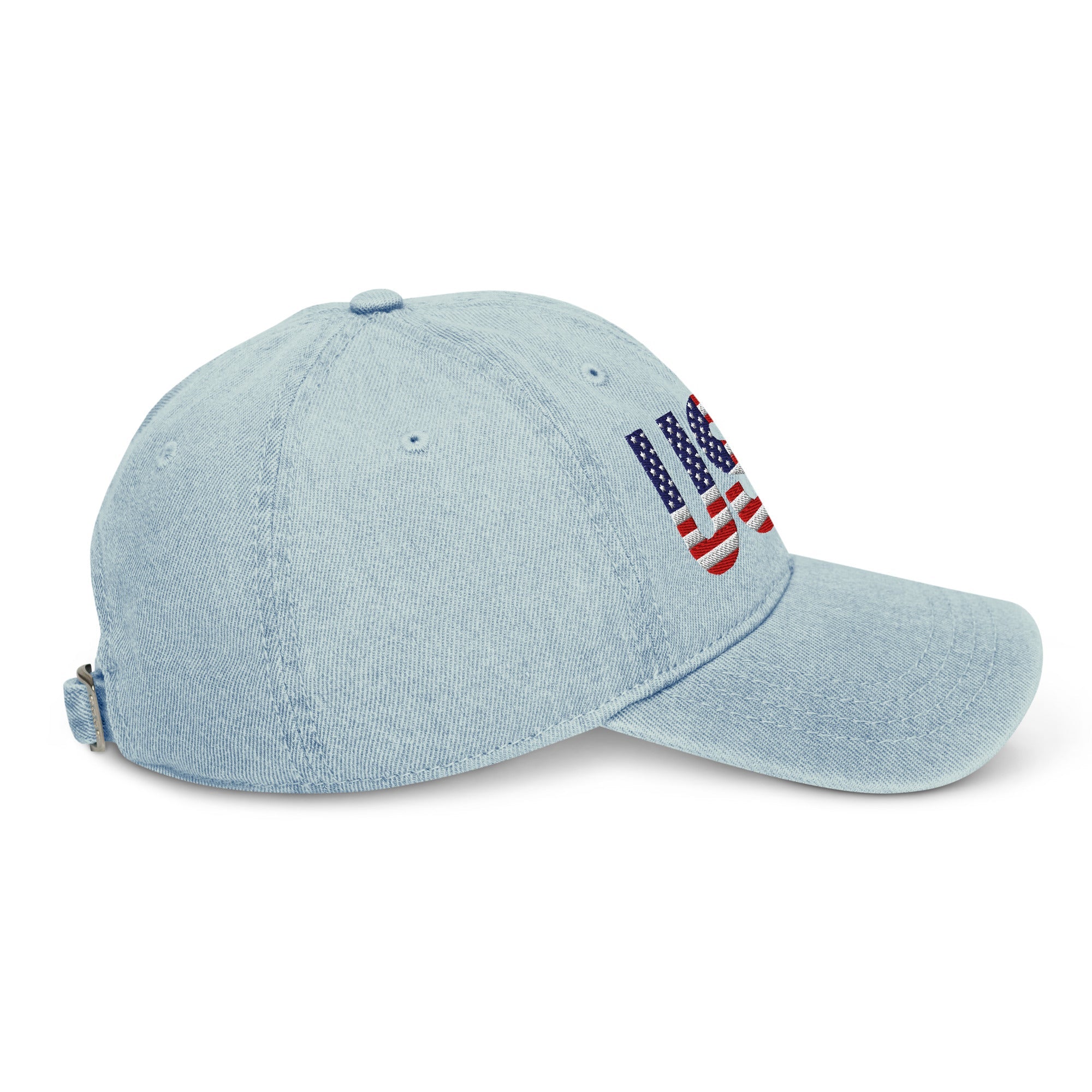 USA Patriotic - Denim Hat - 1 sided embroidery