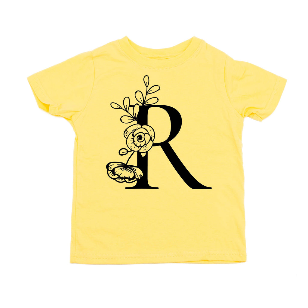 Floral Initials - Child Tee
