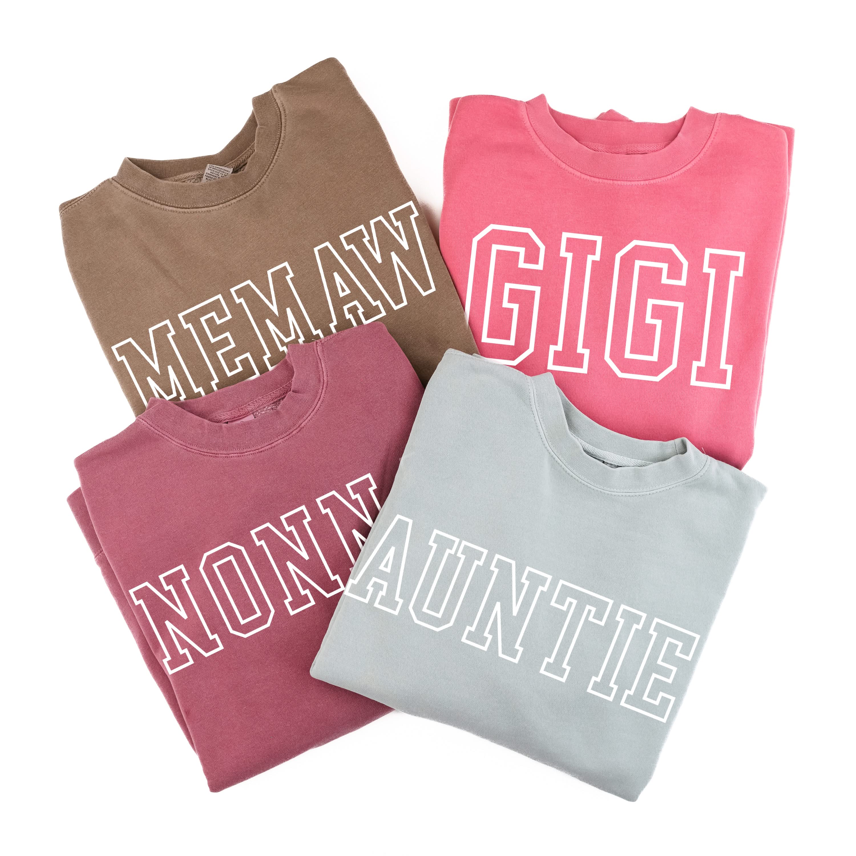 Embroidered PIGMENT Crewneck - OUTLINE NAME