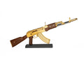 GoatGuns 1/3 Scale Die Cast 'Goldilocked' AK47 Rifle Model "” Pure Gold