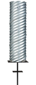 Foundation Sleeve for Aluminum Flagpole with Lightning Grounding Rod