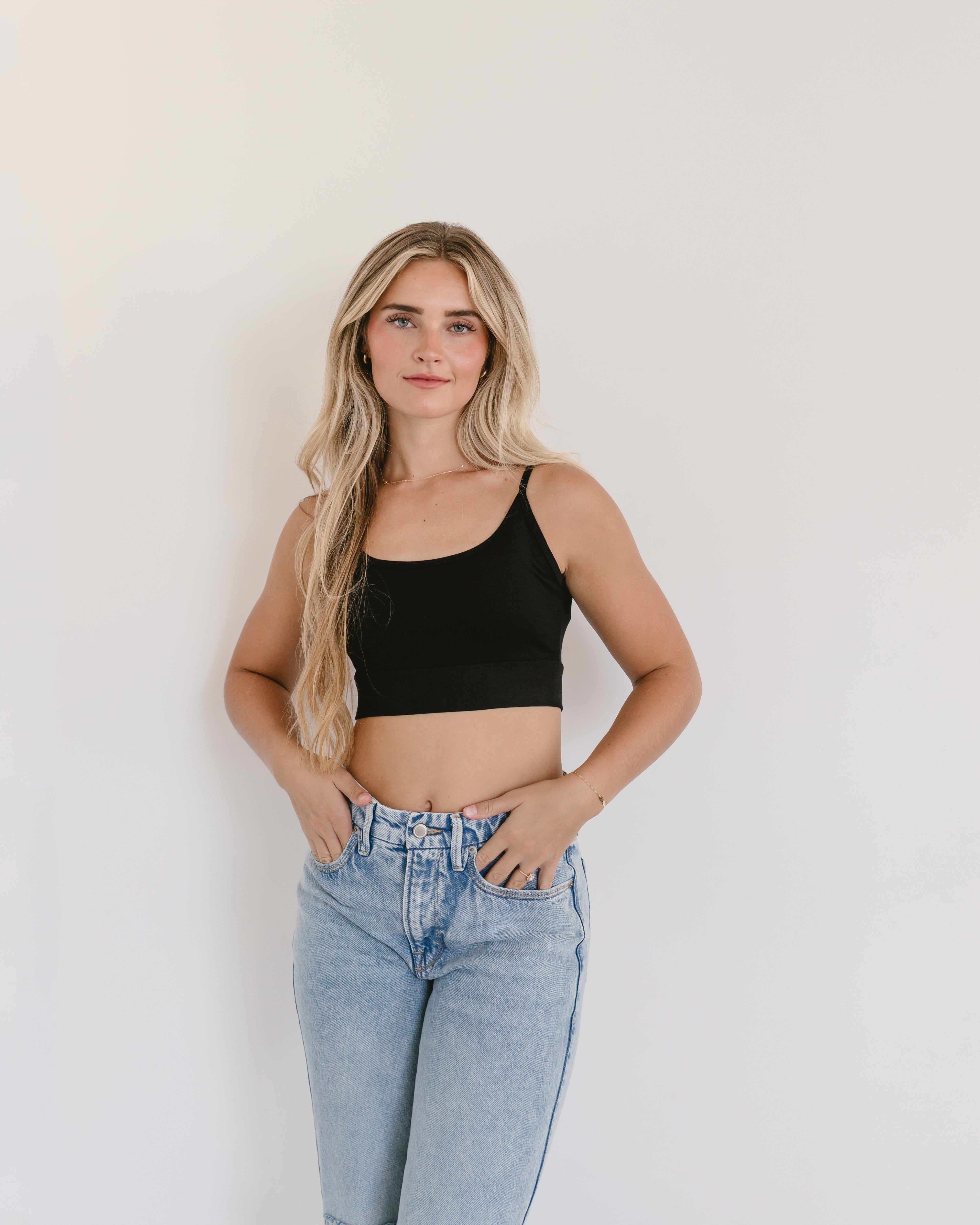 Spaghetti Strap Cami Halftee