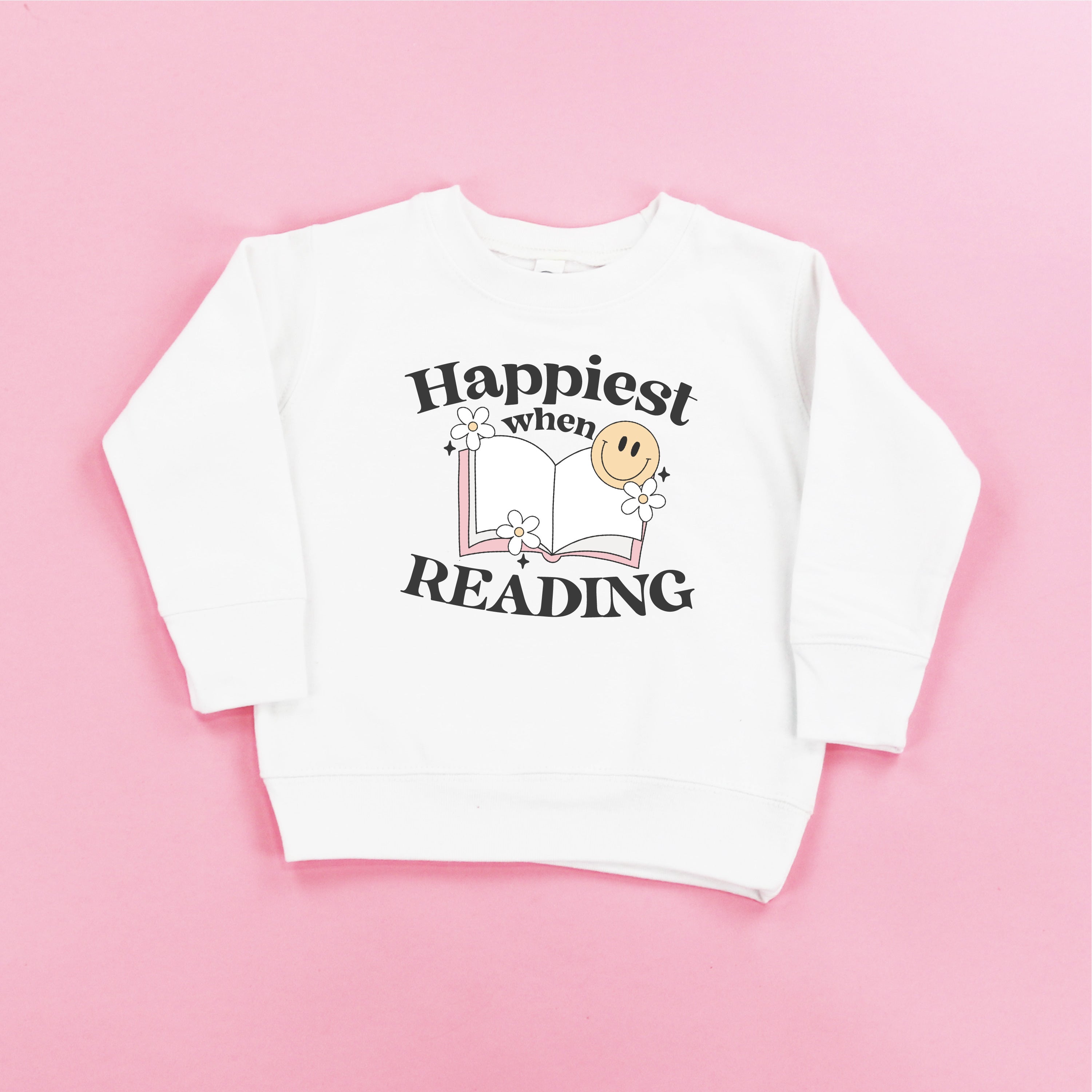 Happiest When Reading - Child Sweater
