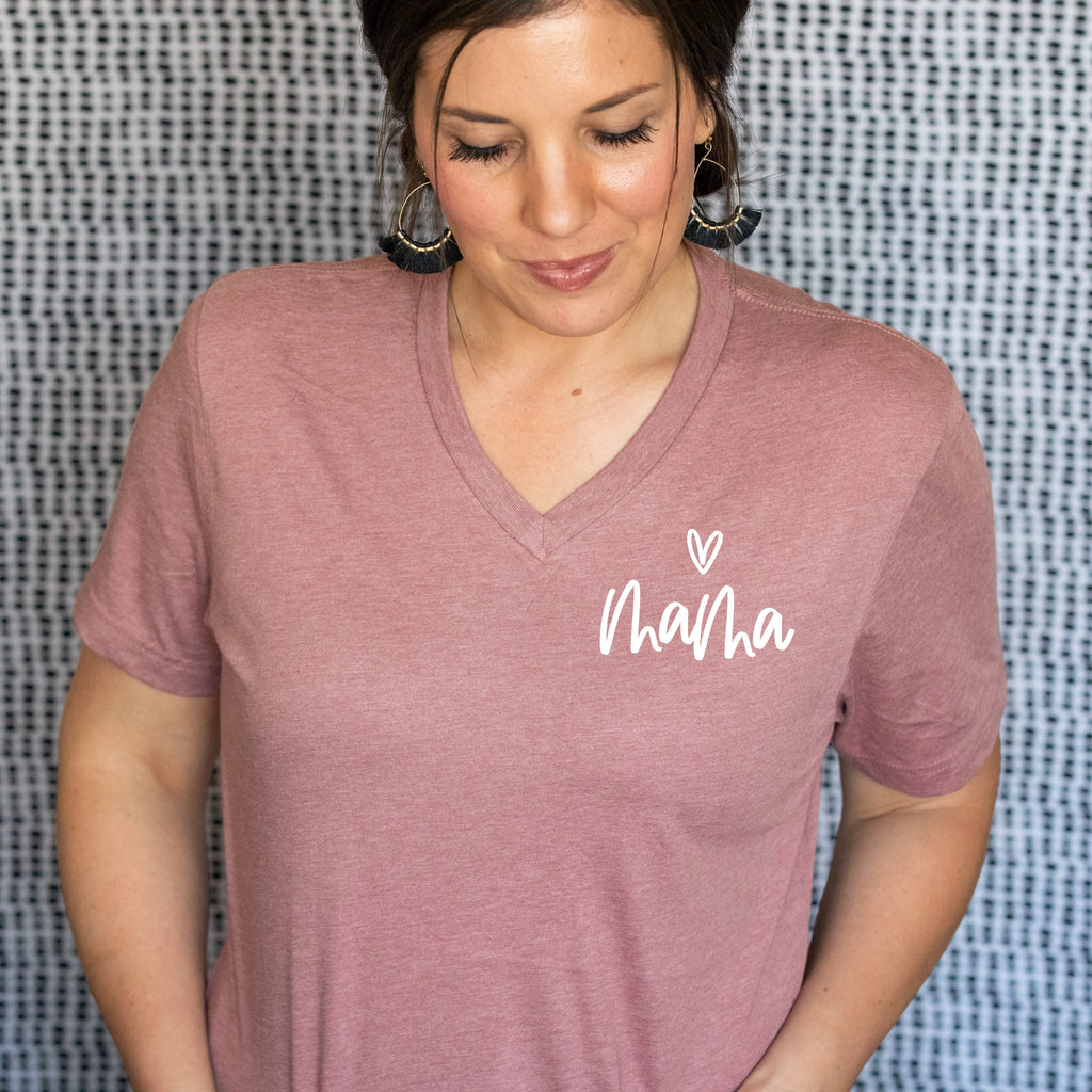 Mama - (Heart Above) - Unisex Tee