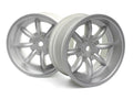 HPI Racing FS-15 Sport 8-Spoke Wheels 26mm Silver 6mm Offset (Pair)