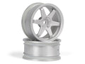 HPI Racing TE37 Wheel 26mm Matte Chrome (3mm Offset)