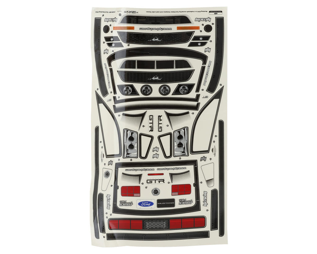 HPI Racing Ford Mustang GT-R Clear Body Shell 200mm 255mm Wheelbase for 1/10 Scale Touring Cars