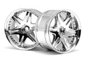 HPI Racing LP35 Work LS406 Chrome Wheels (2-Pack)